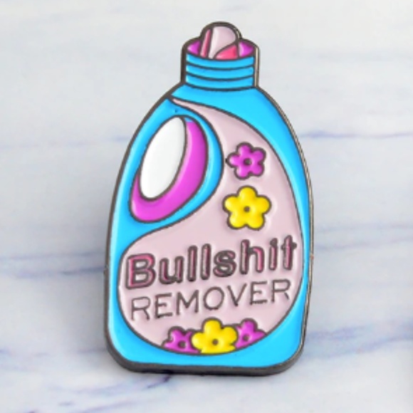 Jewelry - NEW Bullshit Remover Detergent Enamel Pin Brooch